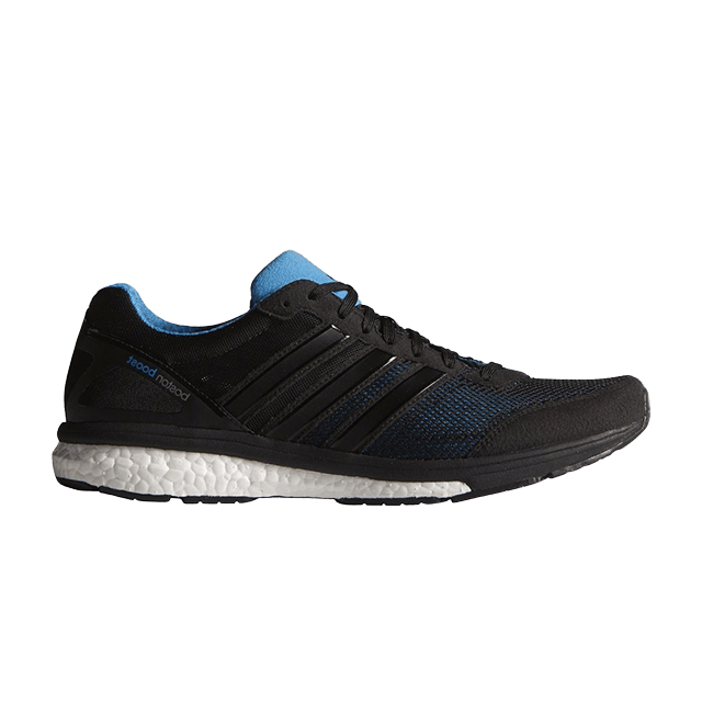Adidas Adizero Boston 5 Shoes — Core Black / Black / Solar Blue
