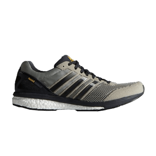 Adidas Adizero Boston 5 Shoes — Tech Beige / Neo Iron / Neon Orange
