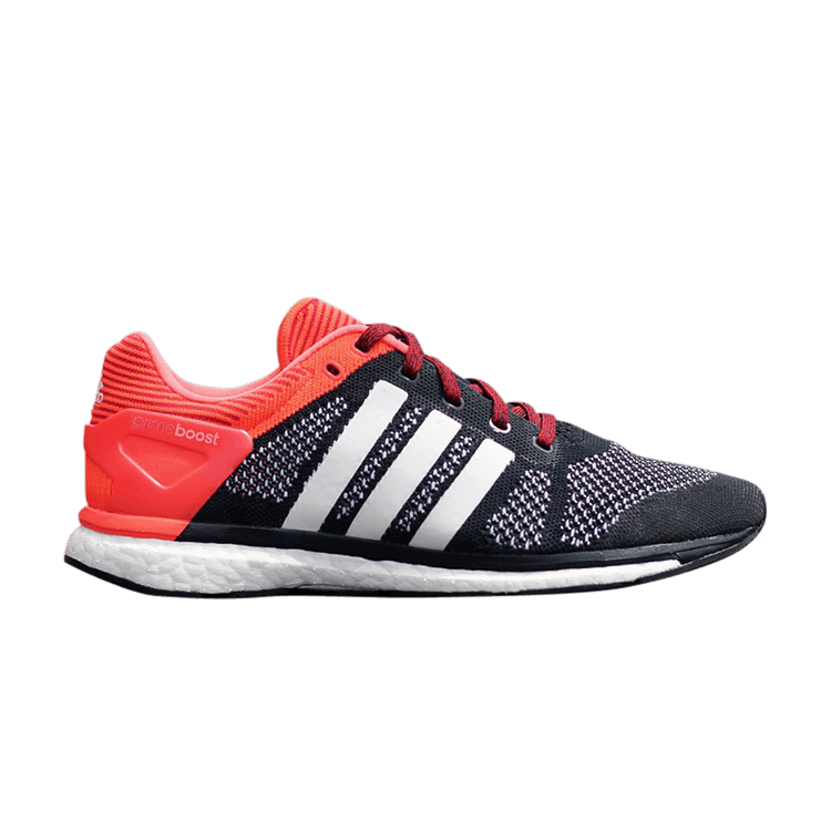 Adidas Adizero Prime Boost 'Black Solar Red' — Core Black/Footwear White/Solar Red