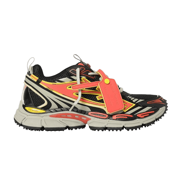 Off-White Be Right Back Mesh 'Black Coral Red' — Black/Coral Red