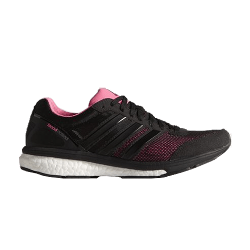 Adidas Adizero Boston 5 — Core Black / Black / Neon Pink