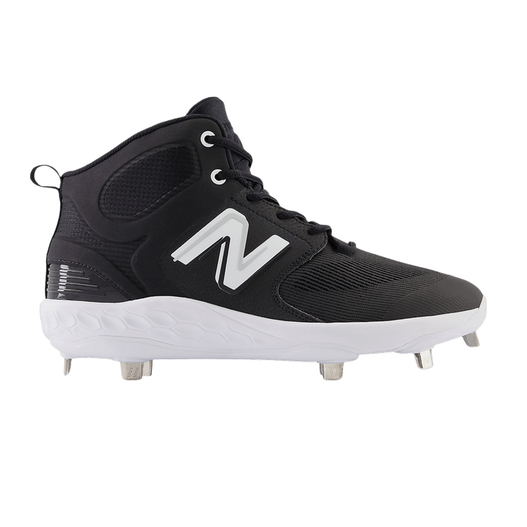 New Balance Fresh Foam X 3000v6 Mid Metal 2E Wide 'Black White' — Black/White