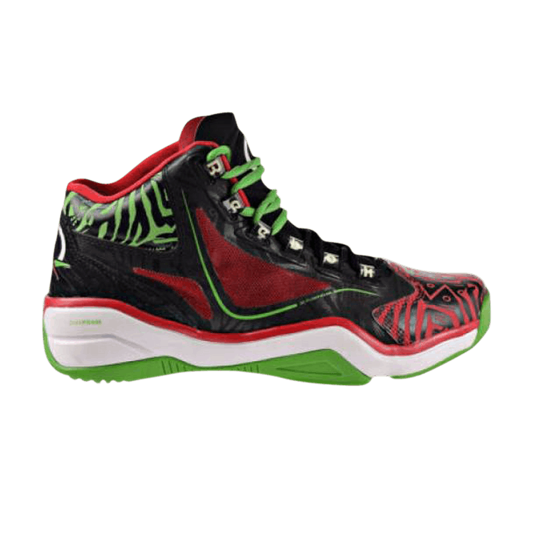 Reebok Q96 CrossExamine 'Black Red Green' — Black/Red/Green/White