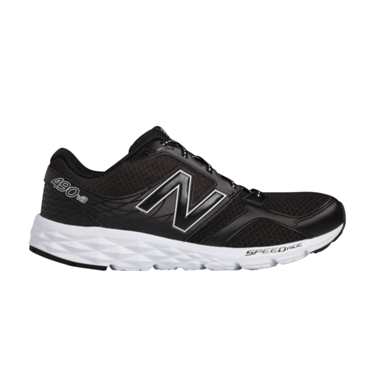 New Balance 490v3 — Black/White