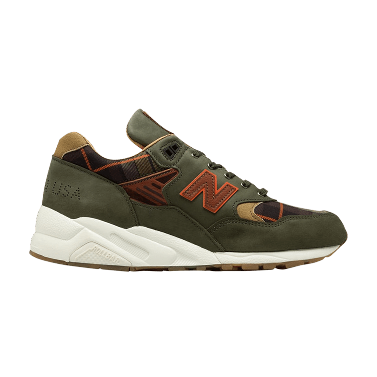 Ball and Buck x New Balance 585 Made in USA 'Sporting Gentleman' — Olive Green/Yellow/Spice