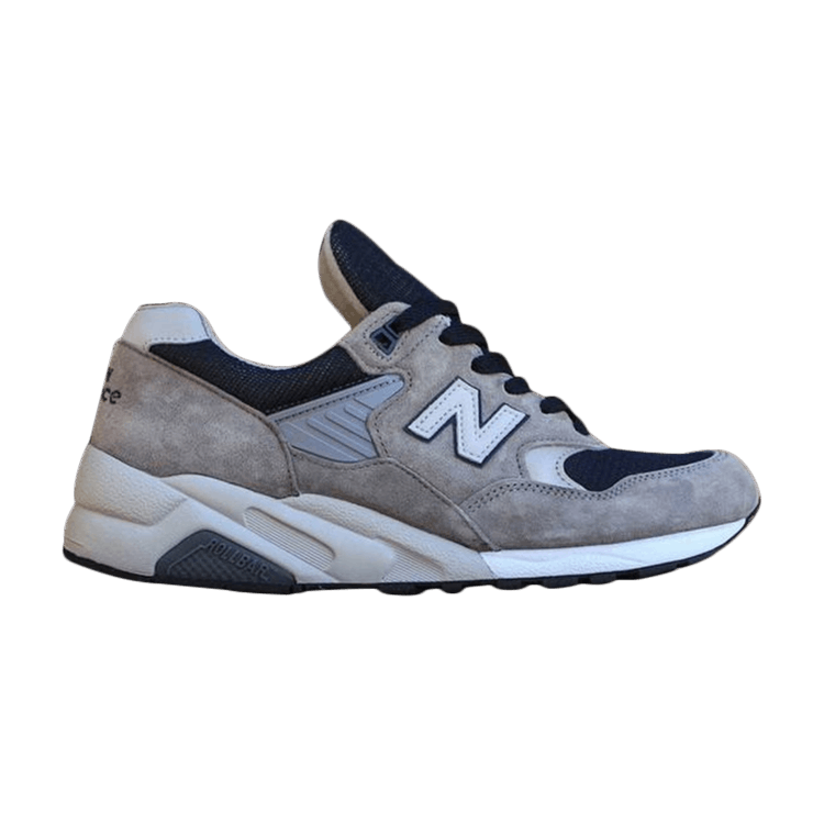 New Balance 585 — Light Grey/Navy