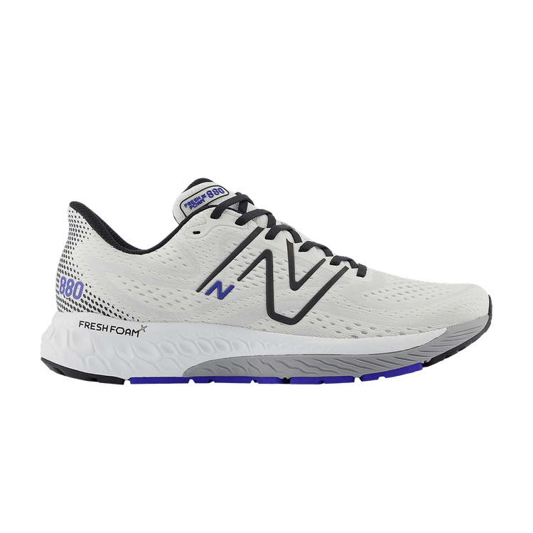 New Balance Fresh Foam X 880v13 2E Wide 'White Blue Black' — White/Black
