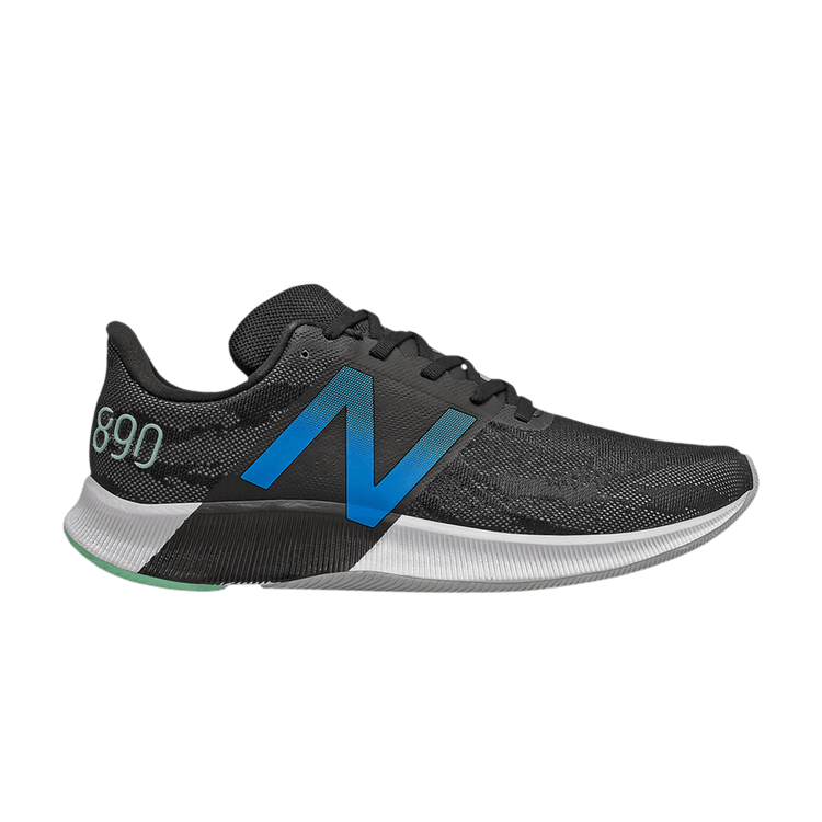 New Balance FuelCell 890v8 2E Wide 'Black Neo Classic Blue' — Black/Neo Classic Blue