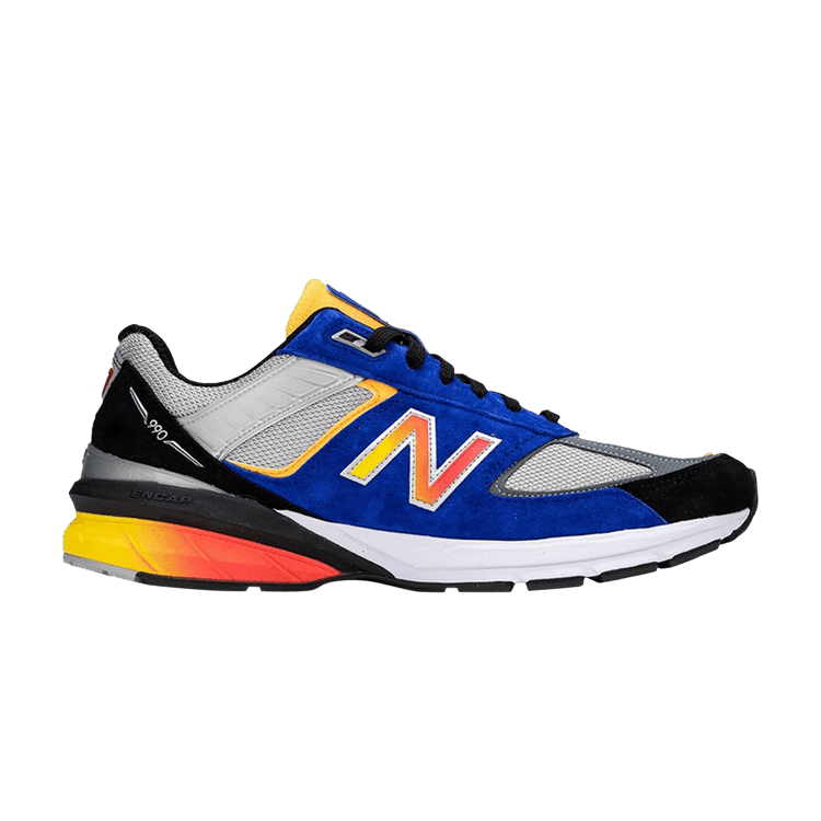 New Balance DTLR Villa x 990v5 Made in USA 'American Muscle' — Blue/Grey/Black