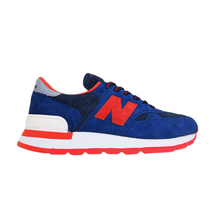 J. Crew x New Balance 990v1 Made In USA 'Blue Orange' — Blue/Orange/White