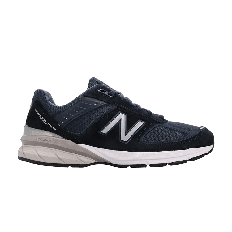 New Balance 990v5 Made In USA 2E Wide 'Navy Silver' — Navy/Silver