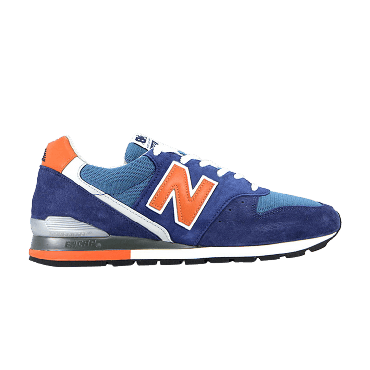 J.Crew x New Balance 996 Made in USA 'Navy Orange' — Navy/Ocean Blue/White/Orange/Grey