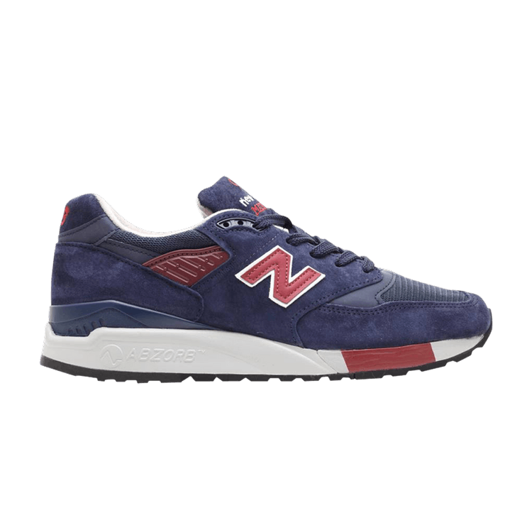New Balance 998 Made in USA 'Navy Burgundy' — Navy/Burgundy