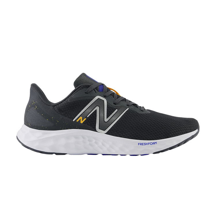 New Balance Fresh Foam Arishi v4 4E Wide 'Blacktop Hot Marigold' — Blacktop/Hot Marigold