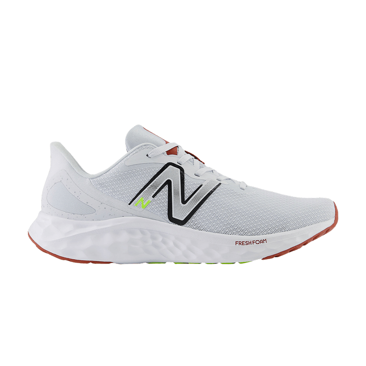 New Balance Fresh Foam Arishi v4 2E Wide 'Quartz Grey Brick Red' — Quartz Grey/Brick Red
