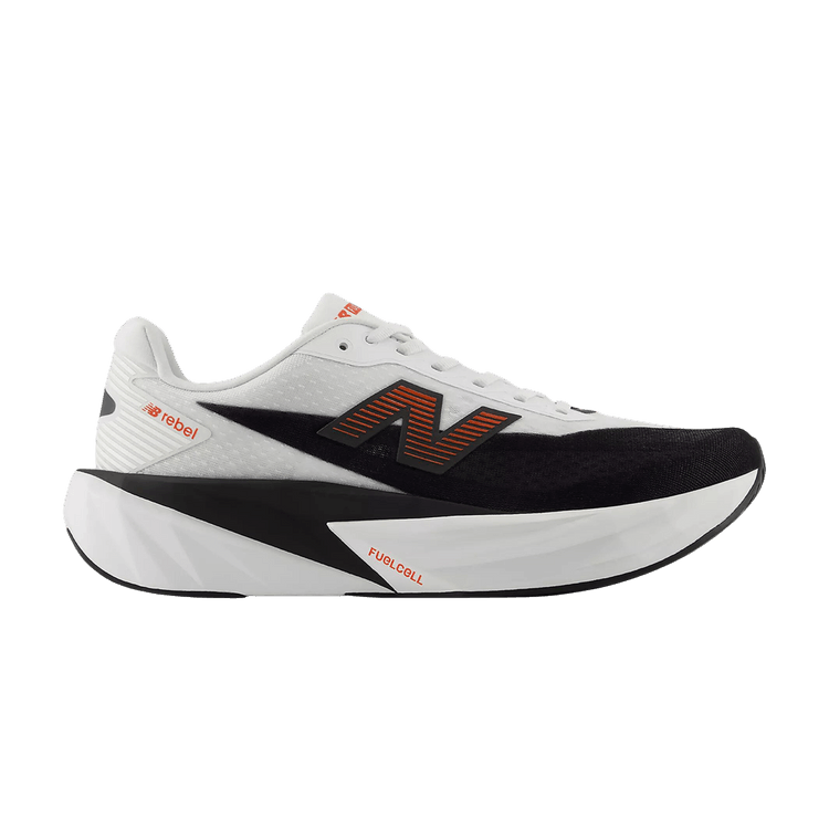 New Balance Fuelcell Rebel V5 'White Neo Flame' — White/Neo Flame