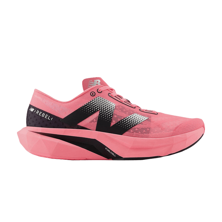 New Balance FuelCell Rebel v4 2E Wide 'Ultra Pink' — Ultra Pink/White/Black