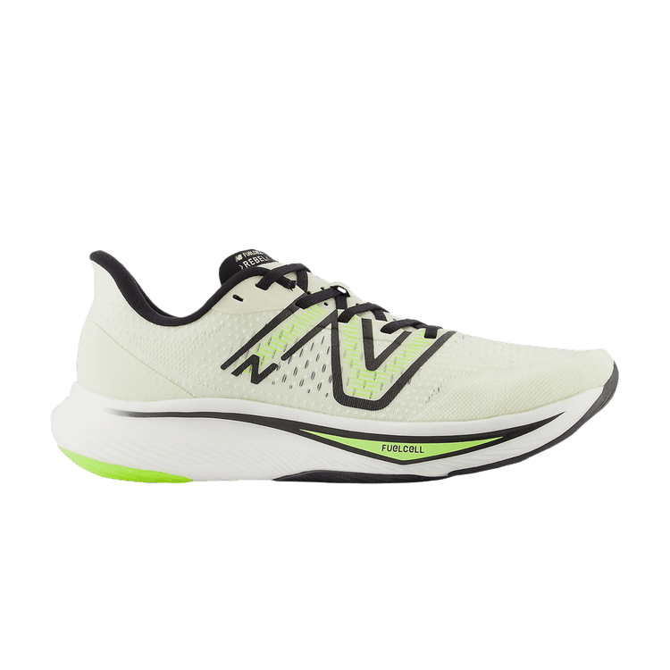 New Balance FuelCell Rebel v3 2E Wide 'Pistachio Butter Black' — Pistachio Butter/Thirty Watt/Black