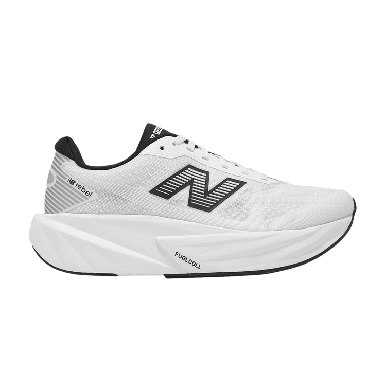 New Balance Fuelcell Rebel V5 Wide 'White Black' — White/Black