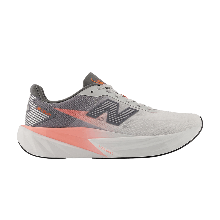 New Balance FuelCell Rebel v5 'TCS NYC Marathon 2025' — Grapefruit/Grey Matter/Poppy
