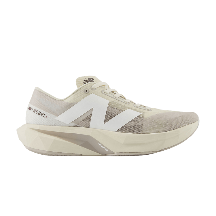 New Balance Sydney McLaughlin-Levrone x FuelCell Rebel v4 'Linen Moonrock' — Linen/Moonrock/White