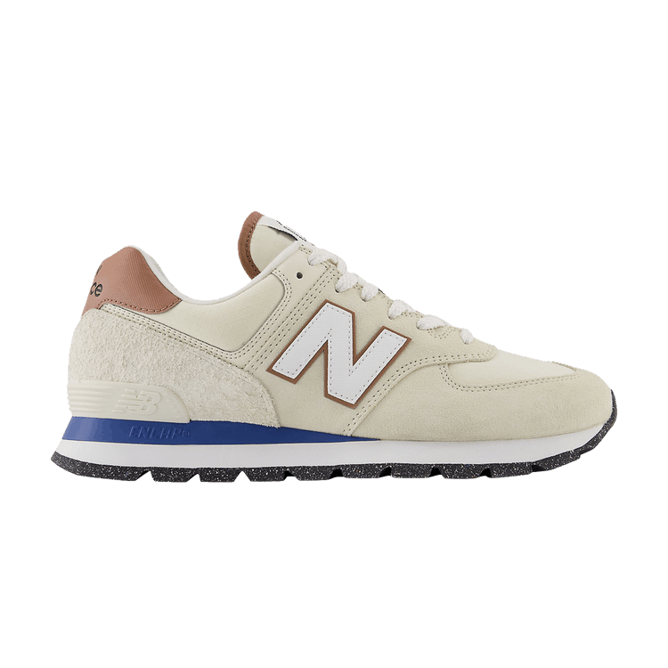 New Balance 574 Rugged 'White Brown' — White/Brown
