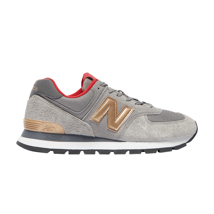 New Balance 574 'Castlerock Gold' — Castlerock/White/Gold