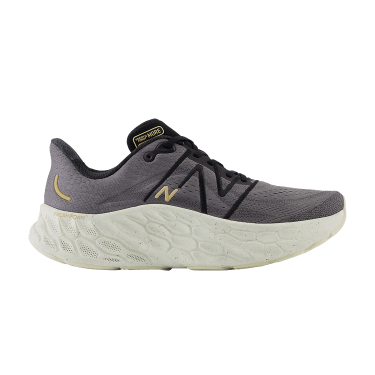 New Balance Fresh Foam X More v4 'Castlerock Turtledove' — Black/Castlerock/Turtledove