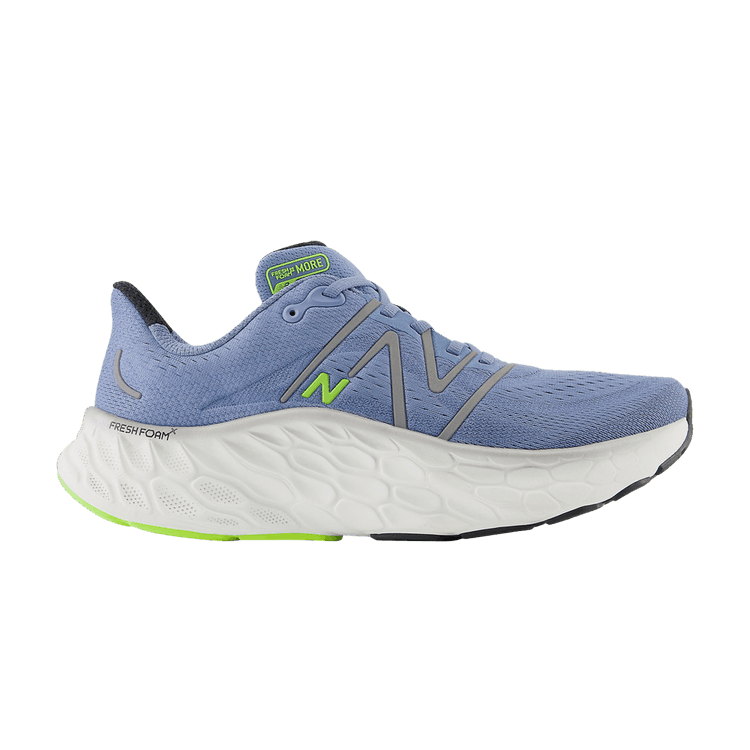 New Balance Fresh Foam X More v4 2E Wide 'Mercury Blue' — Mercury Blue/Dark Silver Metallic