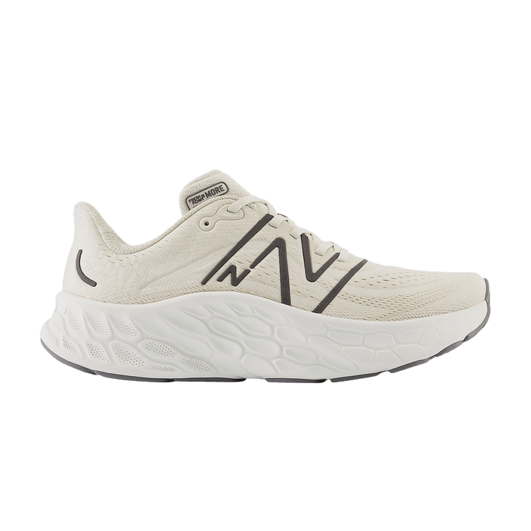 New Balance Fresh Foam X More v4 2E Wide 'Timberwolf Black Metallic' — Timberwolf/Black Metallic