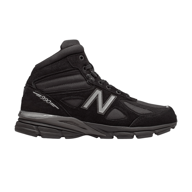 New Balance 990v4 Mid Made in USA 'Black Grey' — Black/Grey
