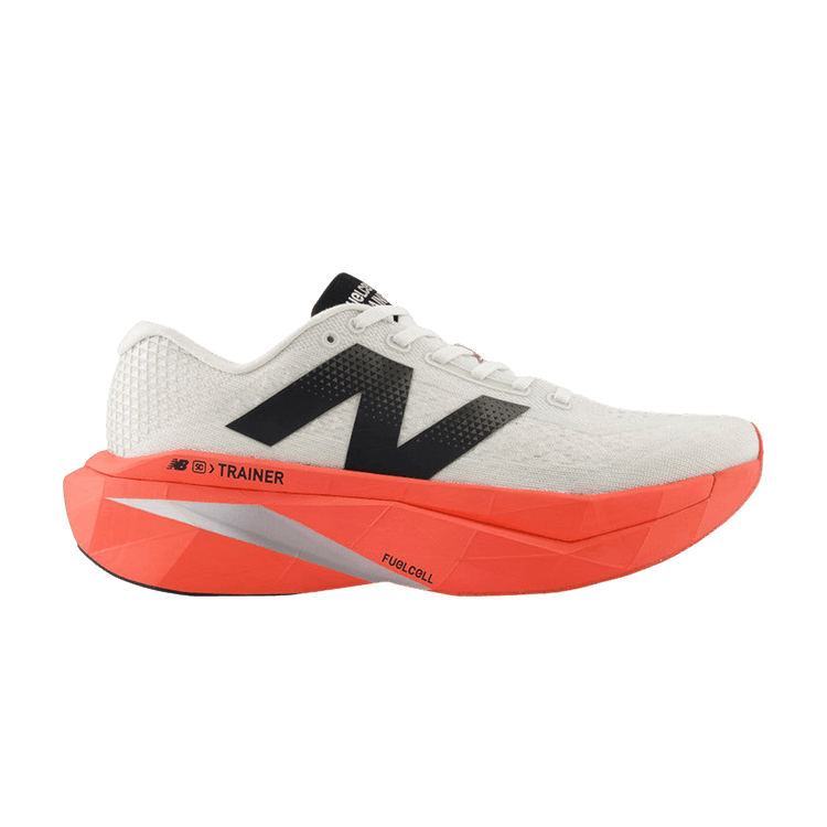 New Balance Fuelcell SuperComp Trainer v3 'White Coral' — White/Orange