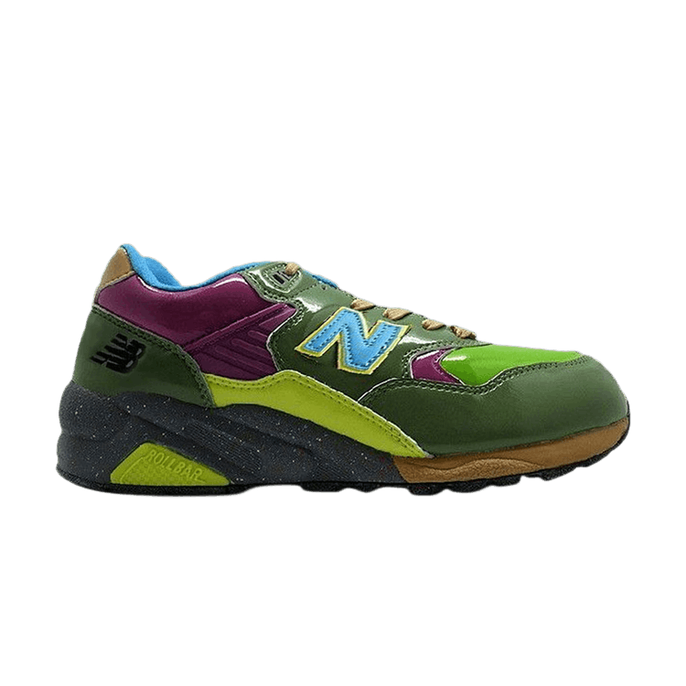Hectic x Stussy x Undefeated x New Balance 580 'Enamel Pest Purple' — Enamel Pest/Khaki/Purple Ash/Beige