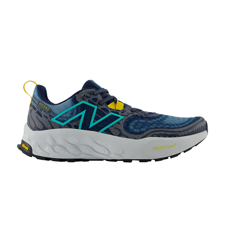 New Balance Fresh Foam X Hierro v8 2E Wide 'Navy Cyber Jade' — Navy/Quartz Grey/Cyber Jade