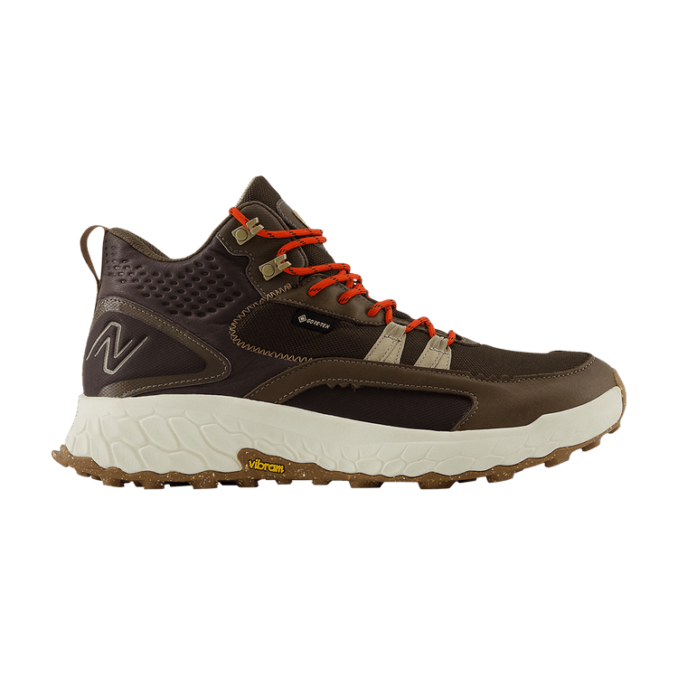 New Balance Fresh Foam X Hierro Mid GORE-TEX 4E Wide 'Dark Mushroom' — Dark Mushroom/Black Coffee/Neo Flame