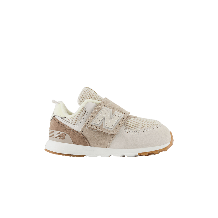 New Balance 574 New-B Hook &amp; Loop Toddler 'Grey Wolf Sunrise' — Grey Wolf/Sunrise