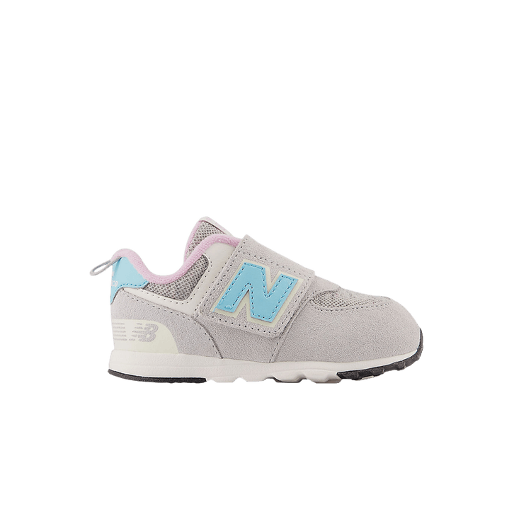 New Balance 574 New-B Hook &amp; Loop Toddler 'Brighton Grey Summer Aqua' — Brighton Grey/Summer Aqua/Lilac Cloud