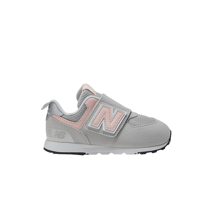 New Balance 574 New-B Hook &amp; Loop Toddler X-Wide 'Rain Cloud Pink Haze' — Rain Cloud/Pink Haze