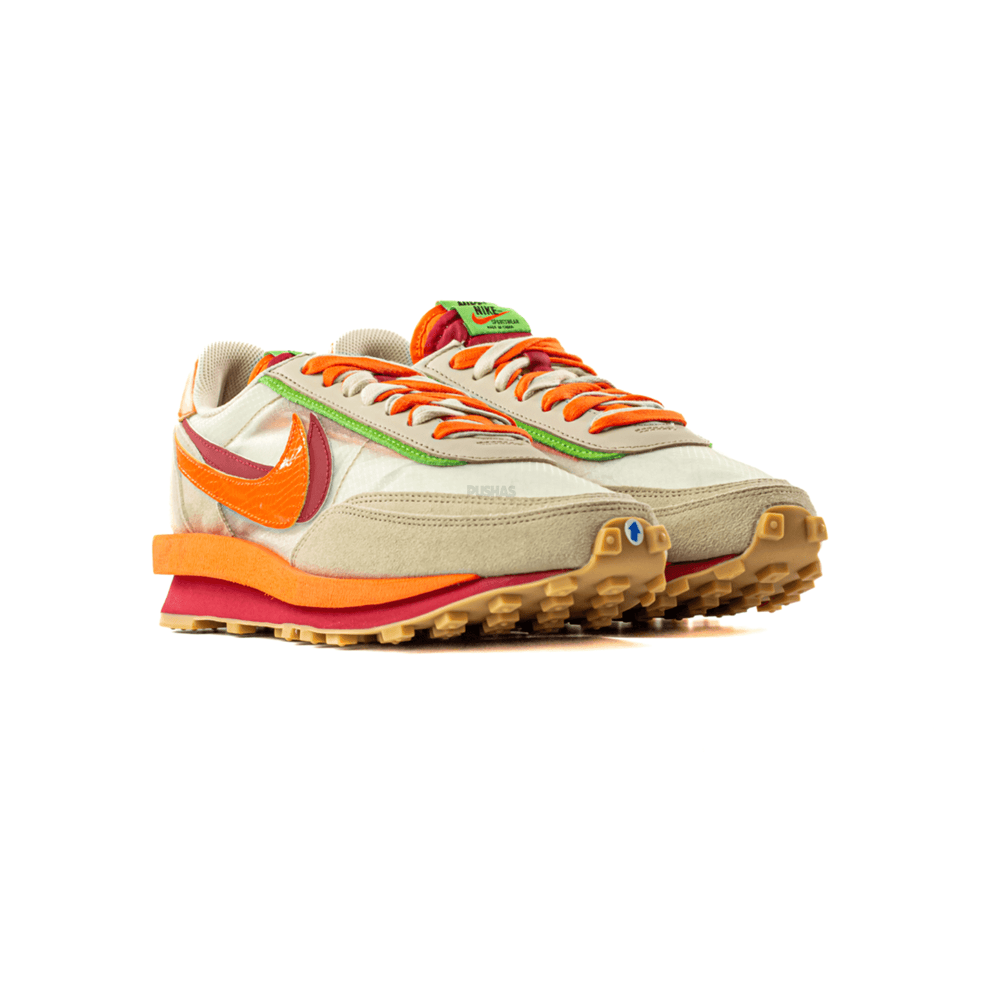 Nike Ld Waffle X Clot X Sacai Net Orange Blaze 2021