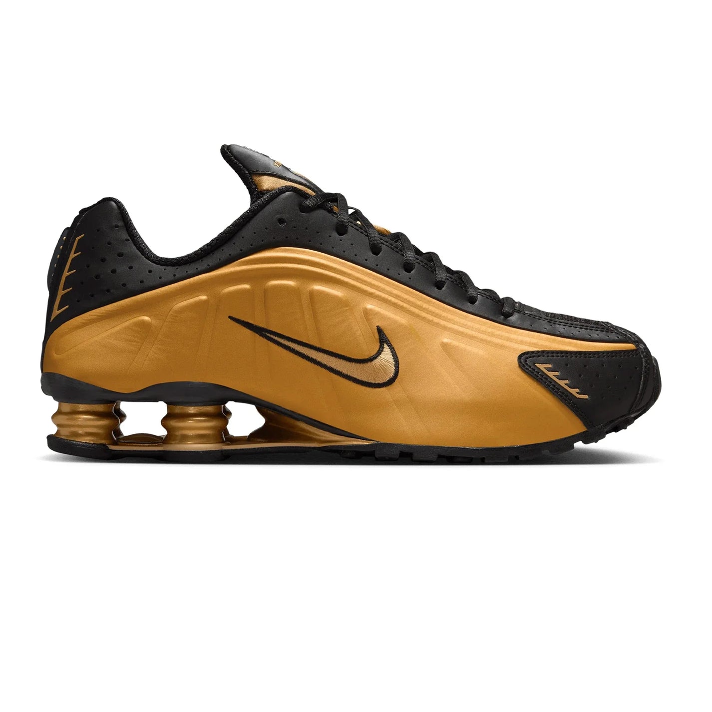 Nike Shox R4 'Metallic Gold Black' (2025)