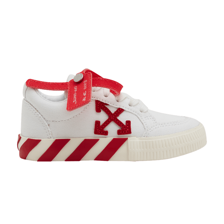 Off-White Vulc Sneaker Kids 'White Red' 2021 — White/Red