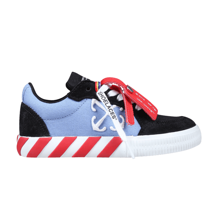 Off-White Vulc Sneaker Kids 'Black Light Blue' — Black/Light Blue