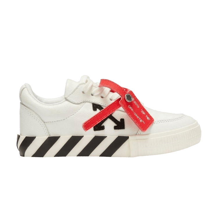 Off-White Vulc Sneaker Kids 'White Black Leather' — White/Black