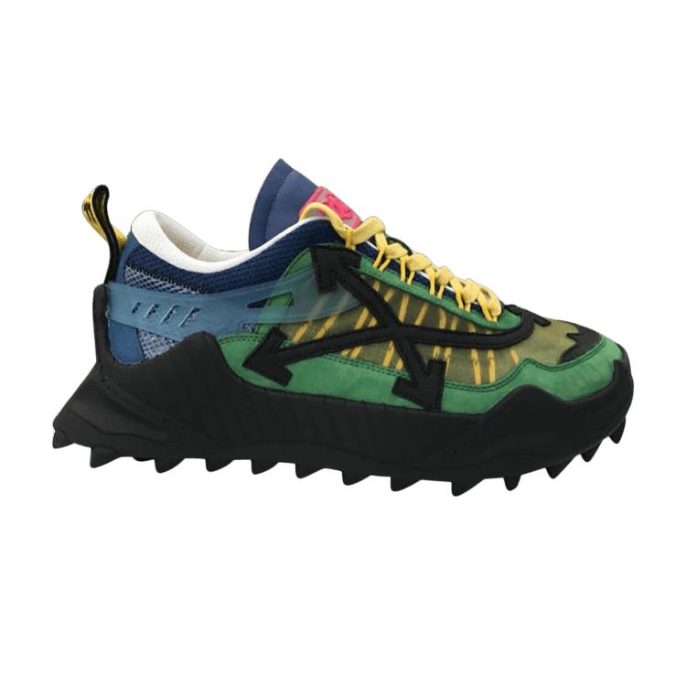 Off-White ODSY-1000 'Green Black' — Green/Black/Yellow/Navy