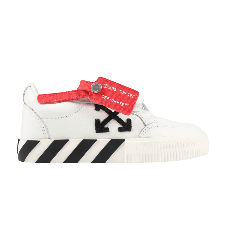 Off-White Vulc Sneaker Kids 'White Black' — Black/White