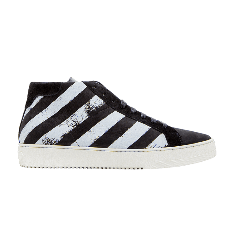 Off-White OFF WHITE Brushed Diagonals Mid 'Black' — Black/White