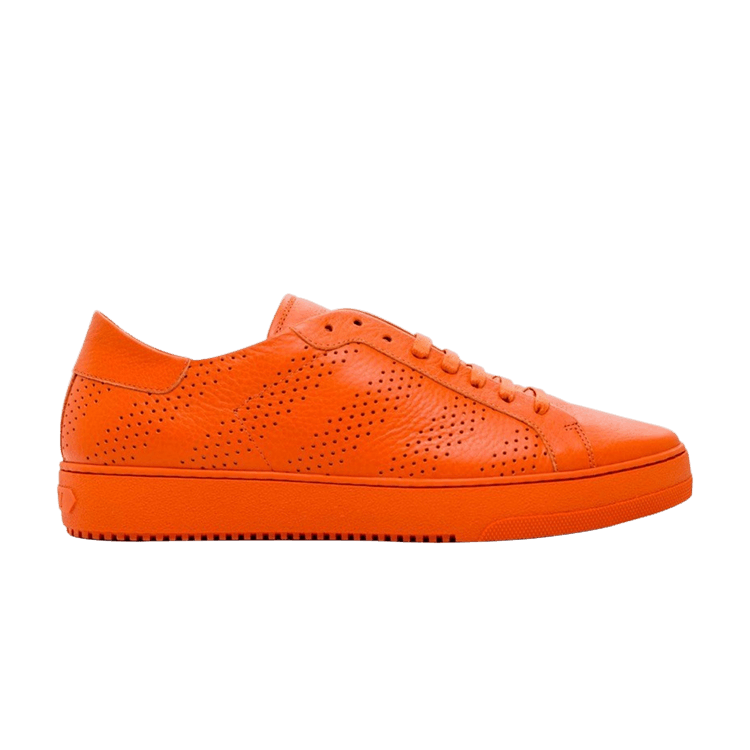 Off-White Perforated Sneaker — Orange