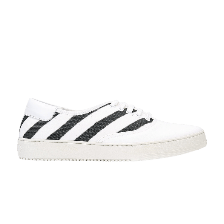 Off-White Diagonals Spray Authentic Sneaker 'White Black' — White
