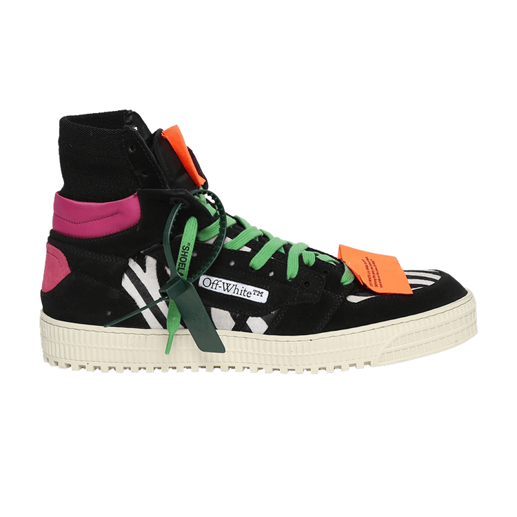 Off-White 3.0 Off Court High 'Zebra Print' — Black