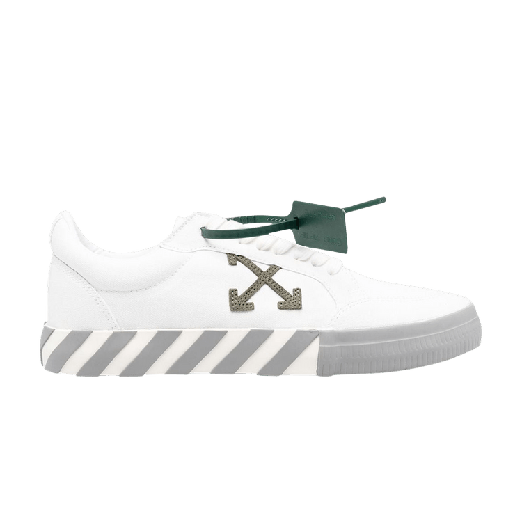 Off-White Vulc Sneaker 'White Military Green' — White/Military Green